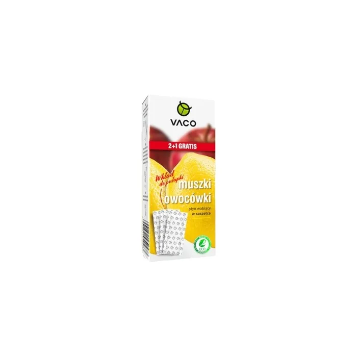 Vaco Eco Fruit Fly Trap Insert Attractant Liquid In Sachet 1 Pack 3 Pieces