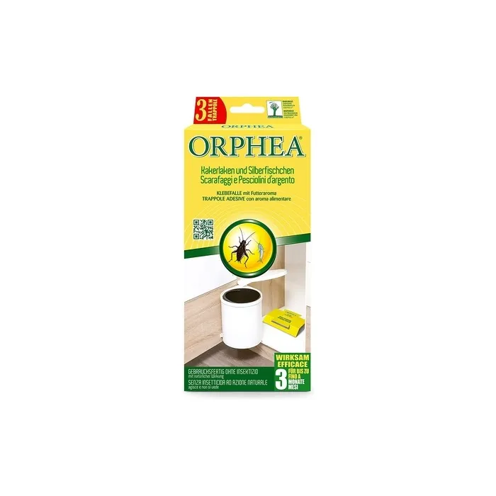 Orphea Silverfish Trap 3 Month Long-Lasting Effect Odorless