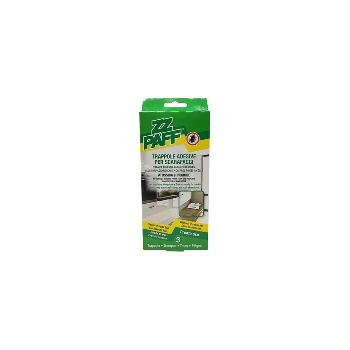 Zz Paff Adhesive Traps X 3 Cockroaches