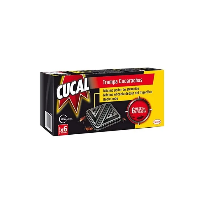 Cucal Insecticide Anti-Cockroach Double Trap, 6 Traps