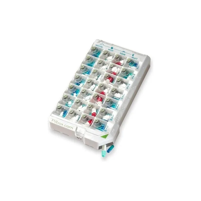 Pilbox Classic - Classic Pill Box for the Whole Week - Dimensions: 21 x 11.8 x 3 cm