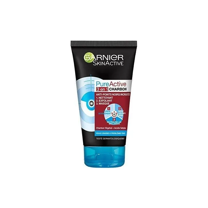 Garnier SkinActive 3-in-1 Carbon Anti-Black Dot Inlaid Cleanser 150ml