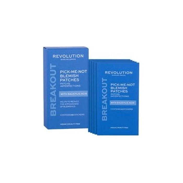 Revolution Skincare Pickmenot Blemish Patches Salicylic Acid 60 Cleansing Patches For Problematic Skin