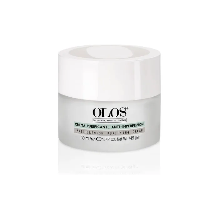 Olos Anti-Blemish Purifying Cream 1.7 Oz - Anti-Aging Face Cream for Blackheads