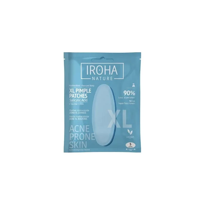 Iroha Hydrocolloid Patches Xl For Acne Prone Skin 5 Units