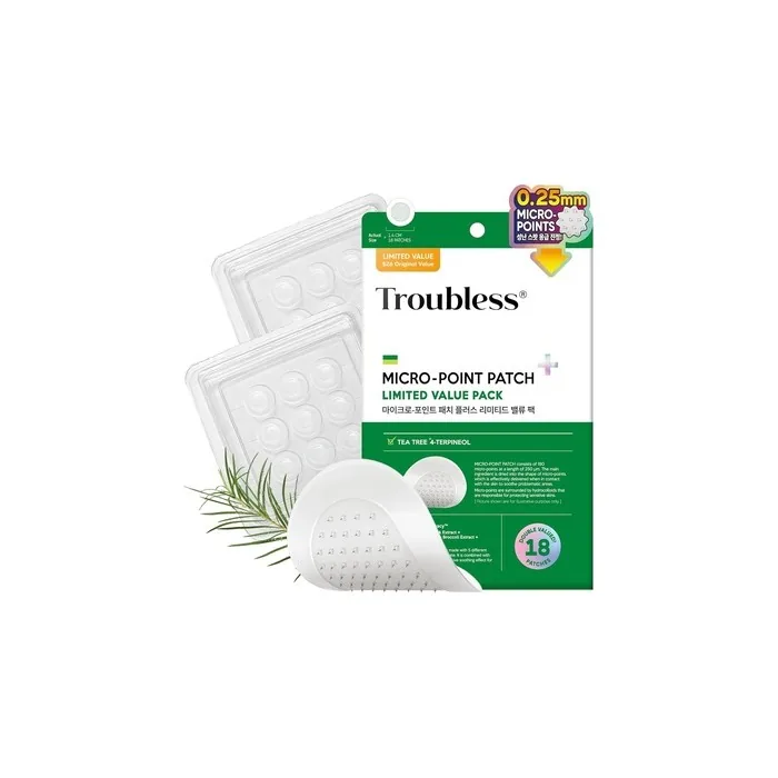 Troubless Micropoint Patch Plus Thin Hydrocolloid