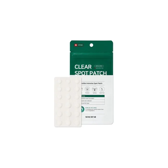 SOME BY MI 30 Days Miracle Clear Spot Patch 18 Count - Invisible Spot Sticker for Sensitive Skin