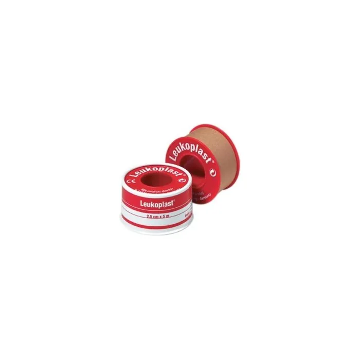 BSN Leukoplast Skin-Colored Fixing Plaster with Protective Ring 1 Roll 5m x 5cm