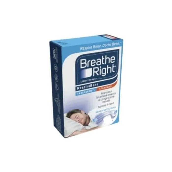 Breathe Right Nasal Strips Breathe Well Transparent Standard 10 Strips