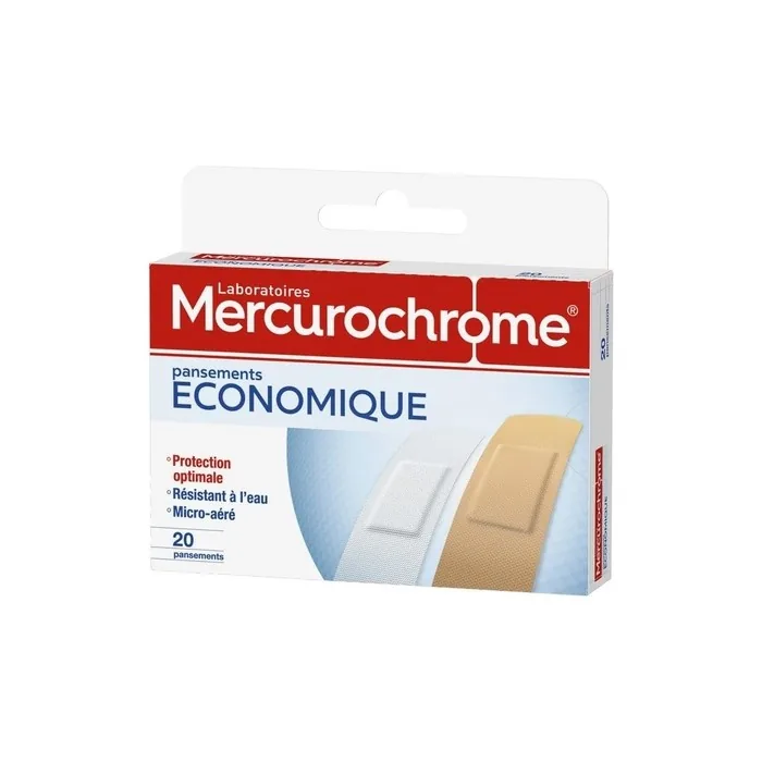 Mercurochrome Economic Plasters 20 Plasters