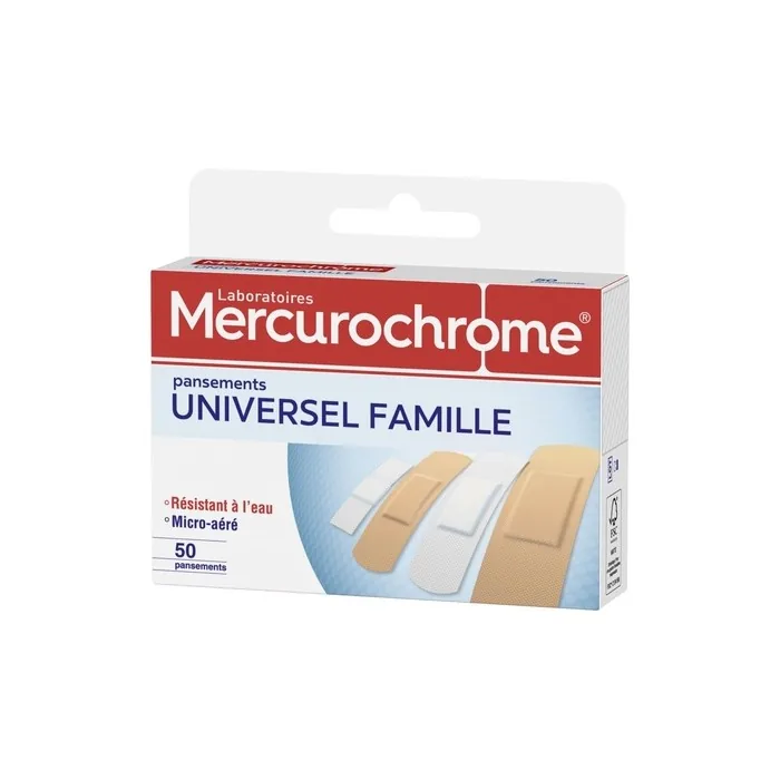 Mercurochrome Universal Family 50 Plasters