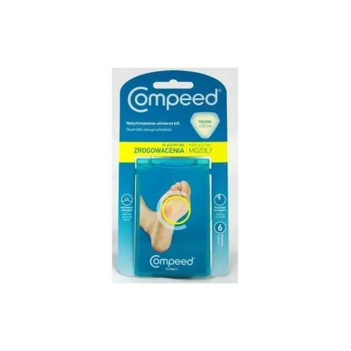 Compeed Plasters For Keratoses - 44cm X 45cm, 6 Pieces