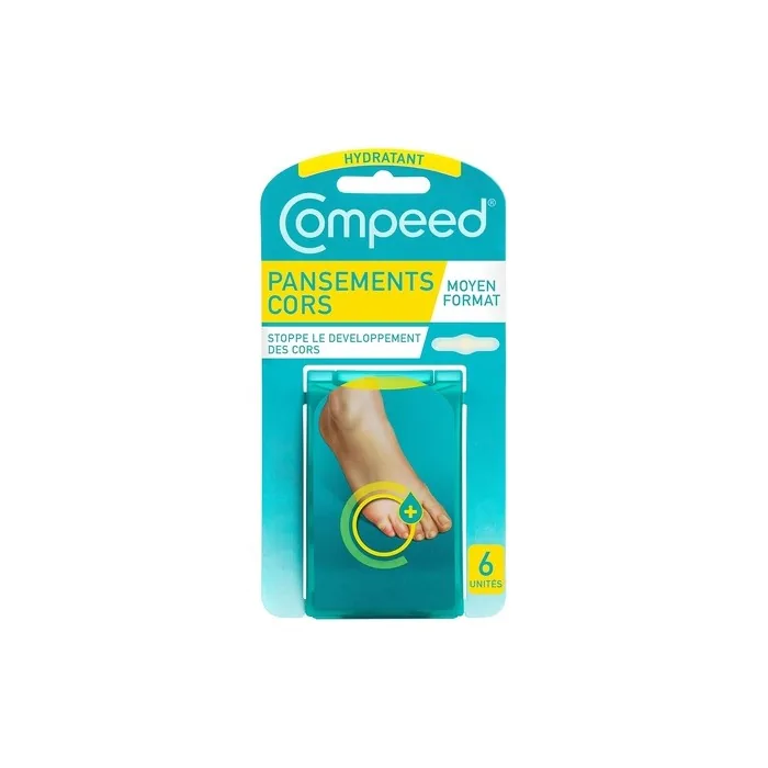 Compeed Cors+ Moisturising Plaster Medium Size 6 Plasters - Pack of 6