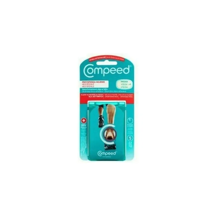 Compeed Heel Blister Patches for Active Hydrocolloid Medium - Pack of 5
