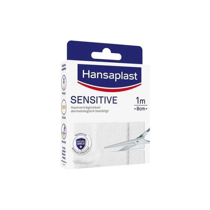 Hansaplast Sensitive Hypoallergenic Plaster 8cm x 1m
