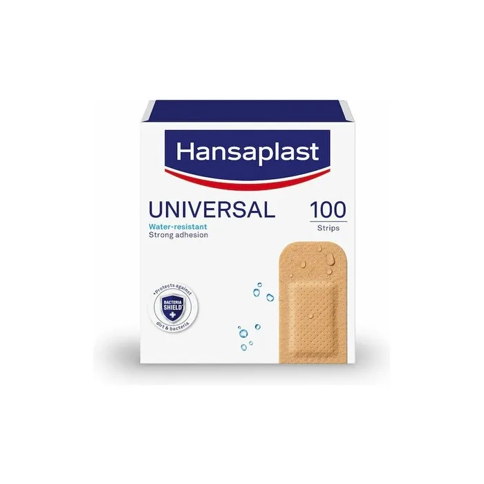 Hansaplast Universal Water Resistant Adhesive Plasters 100 Pieces