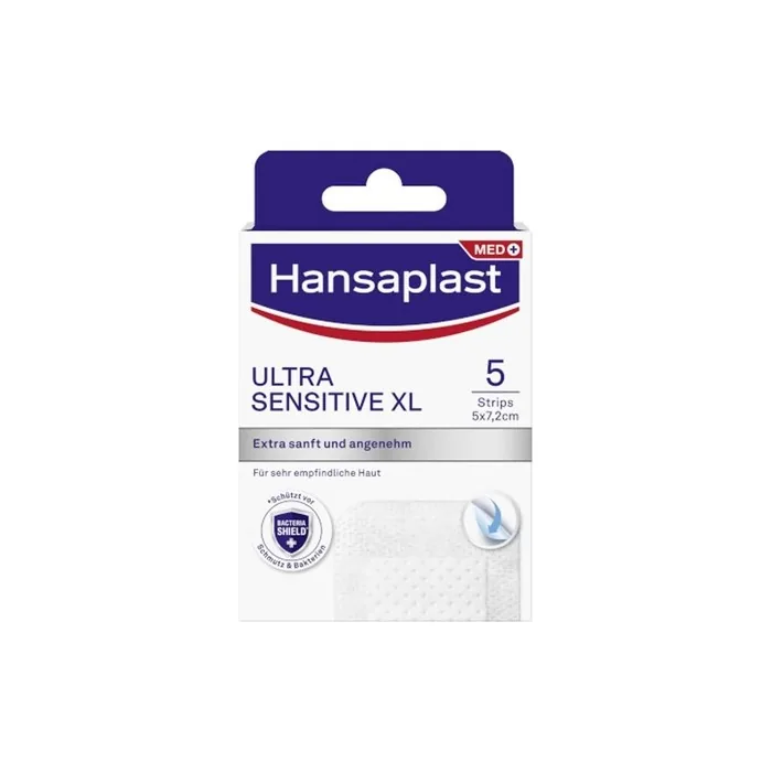 HANSAPLAST Ultra Sensitive Wound Dressing XL 5x7.2cm - Pack of 5