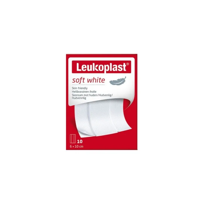 Leukoplast Soft White 10 x 10cm Dressings Low Adherent Wound Pads