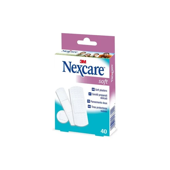 Nexcare Assorted Sizes Soft Strips 40 Strips
