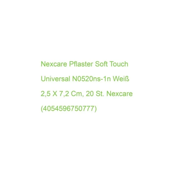 Nexcare Soft Touch Universal Plaster White 2.5 x 7.2cm