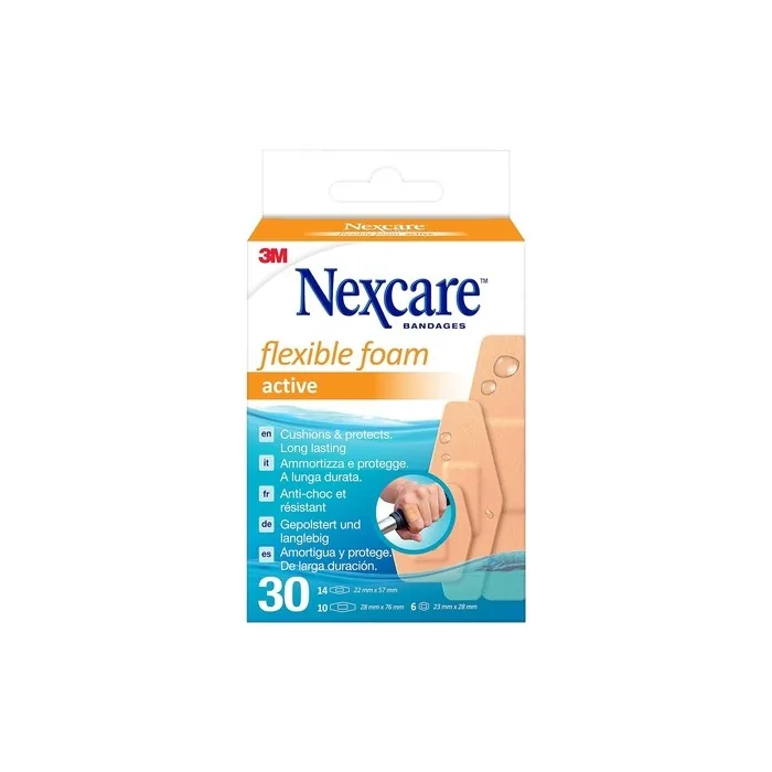 Nexcare Active Flexible Foam Plasters Assorted
