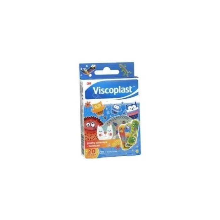 Viscoplast Children's Animal Patches - 20 Pieces With Long Expiry Date