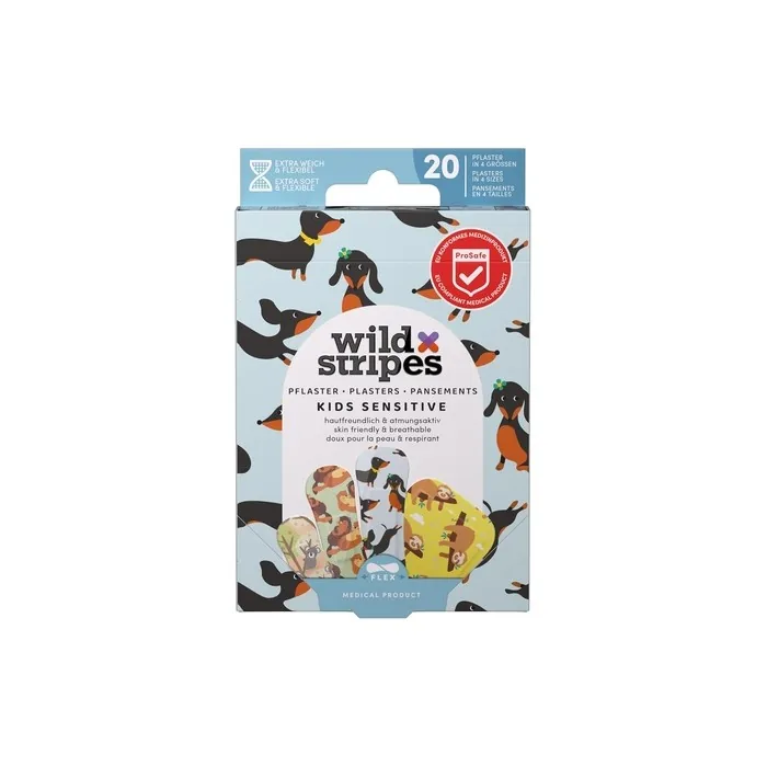 Wild Stripes Children's Animal Fun Plaster Set Stylish Plasters for Little Ones