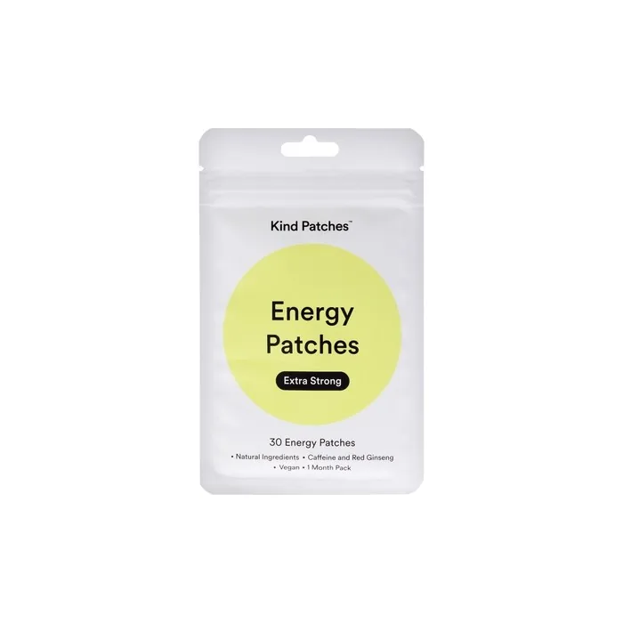 Kind Patches Energy Patches Extra Strong 30 Count - Vegan, Yellow