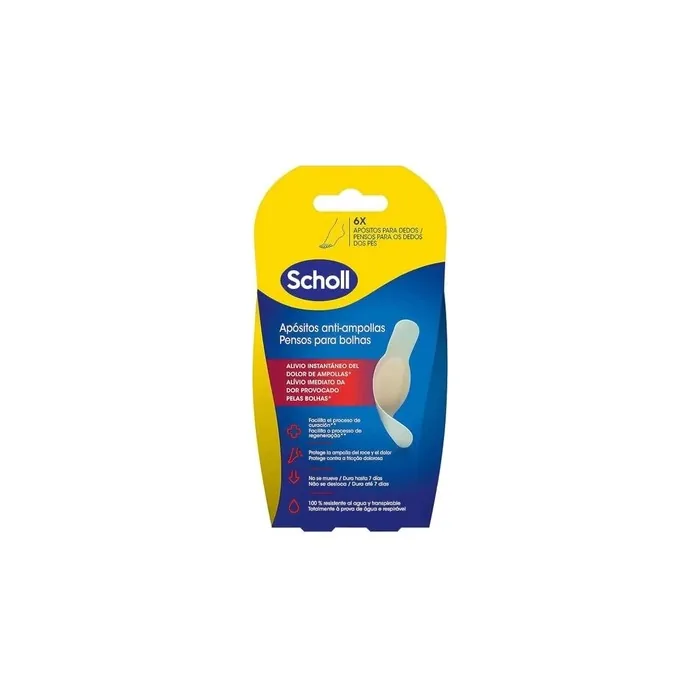 Scholl Heel Blister Plasters 6 Transparent Units