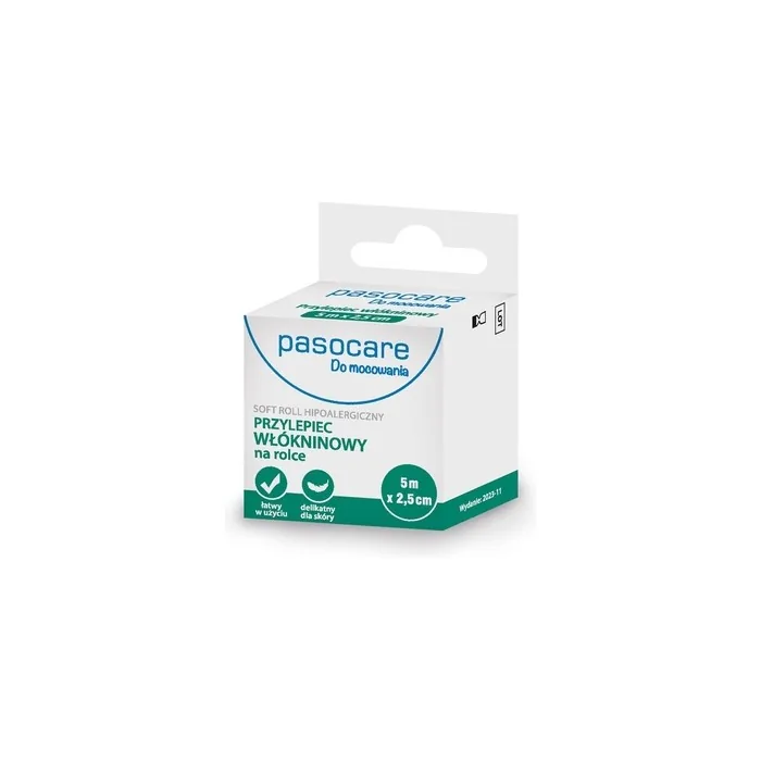 Pasocare Nonwoven Plasters On Roll 5m X 25cm