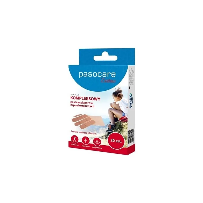 Pasocare Plaster Set 20 Pieces for Minor Wounds and Cuts