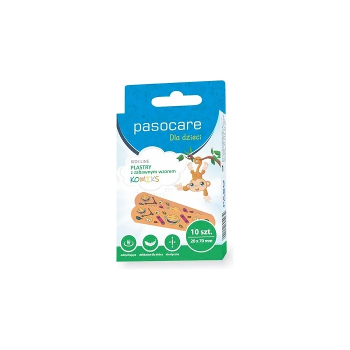 Kids Line Plasters With A Funny Pattern - 10 Pieces