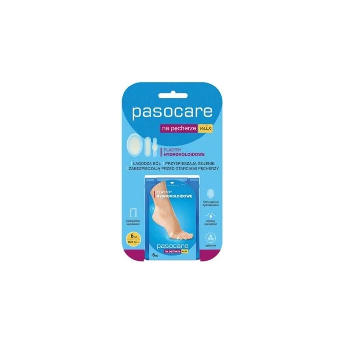 Paso-Trading Hydrocolloid Blister Plasters Wound Care - Pack of 6