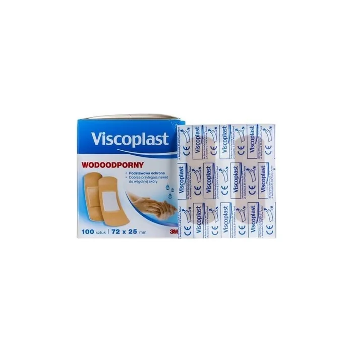3M Skin-Friendly Waterproof XXL Wound Plasters 100 Pcs 72x25mm