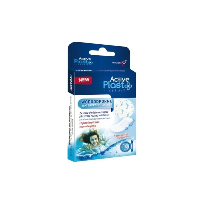Active Plast Waterproof Plasters 16 Pieces