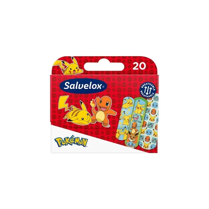 Salvelox Pokemon Flexible Dressings - 20 Units