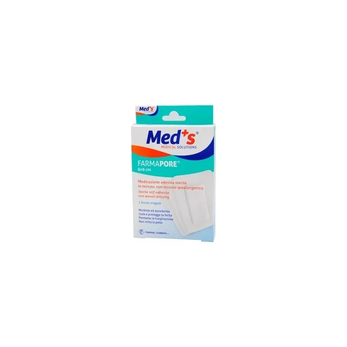 Farmaczabban Spa Med's Farmapore Sterile Hypoallergenic Adhesive Dressing 6cm X 9cm