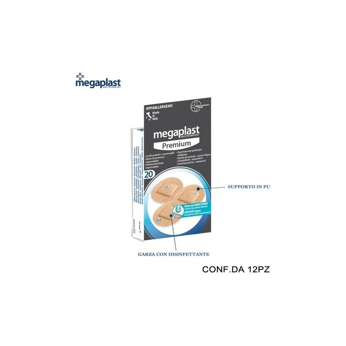 Megaplast Megaplast Premium Ml 20 Corotti Premium 2.5x2.5cm Waterproof Pack Of 20