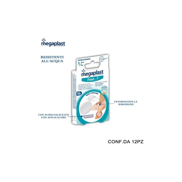 Megaplast Feet Ml 16 Wart Plasters Assorted Pack Of 16 12 Pieces