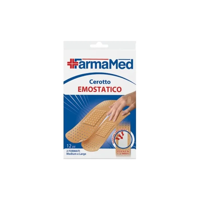 Hemostatic Plasters 12 Pcs 2 Sizes