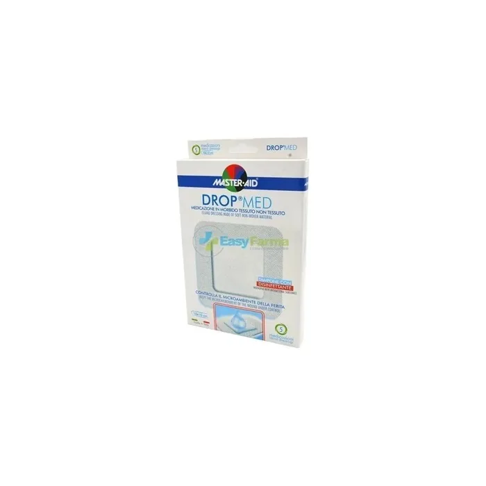 Pietrasanta Pharma Master Aid Drop Med Fabric Adhesive Bandage 10x10 Cm 5 Bandages