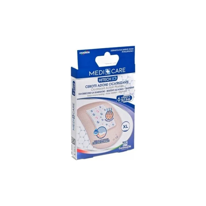 GammaDis MediCare Healing Plasters with Hyaluronic Acid 5 x 7.5 cm - Pack of 6