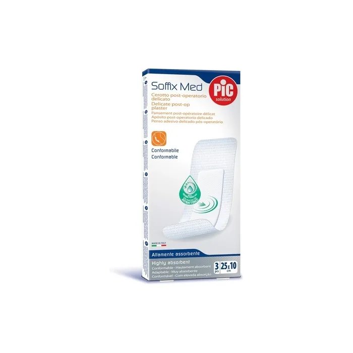 Pikdare Cerotto Pic Soffix Med Sterile Adhesive Pads 25x10cm - Pack of 3