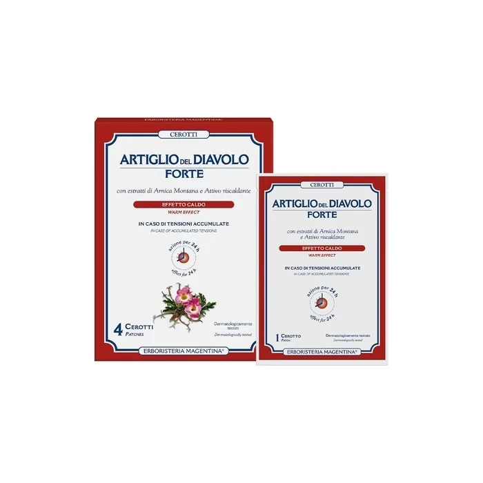 Erboristeria Magentina Strong Devil's Claw Plasters - Pack of 4