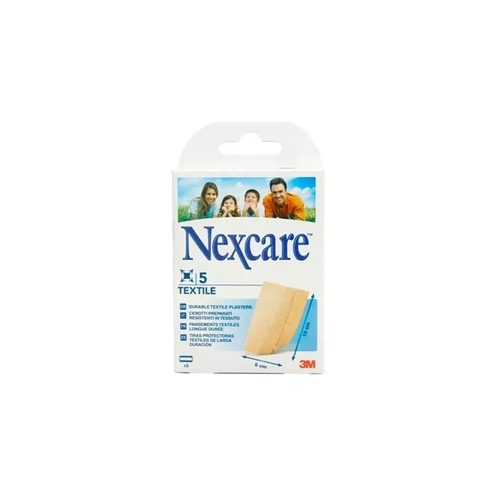 Nexcare Nexcare Textile Strips - 5 Strips, Size 10x6 Cm