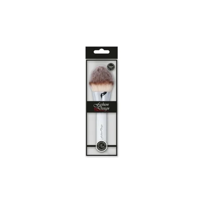 Top Choice Fashion Design White Line Powder Brush 1pc