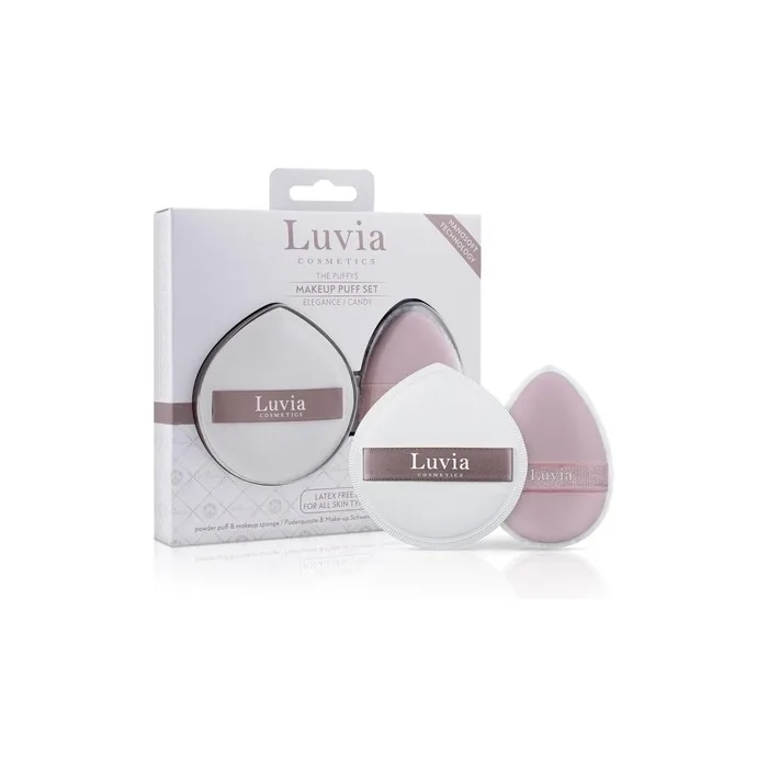 Duo Puff Kit Elegance Candy Luvia Cosmetics The Puffys Powder Puff