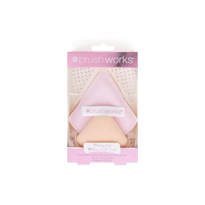 Brushworks Triangular Pillow Puff Duo
