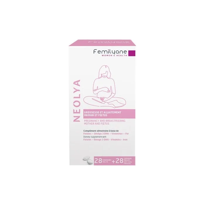 Biorga Femilyane Neolya Dietary Supplement For Pregnancy And Breastfeeding 28 Tablets 28 Capsules