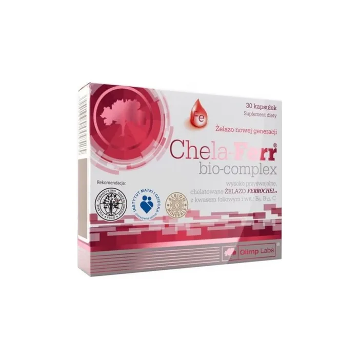 Chelaferr Iron With Folic Acid 30 Capsules For Pregnancy